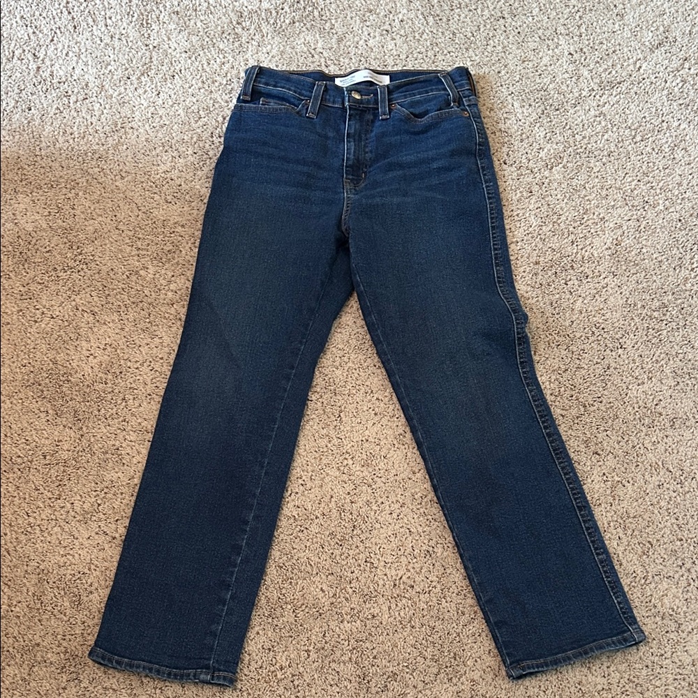 Signature by Levi Strauss Blue Straight Leg Jeans HERITAGE HIGH RISE STRAIGHT